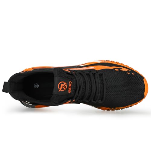 Image of ORISTACO Work Safety Crew Boots Lightweight Breathable Industry Construction Steel Toe Sneakers
