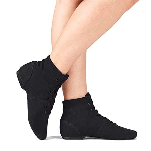 Theatricals Adult Broadway Jazz Over-The-Ankle Canvas Jazz Boots3
