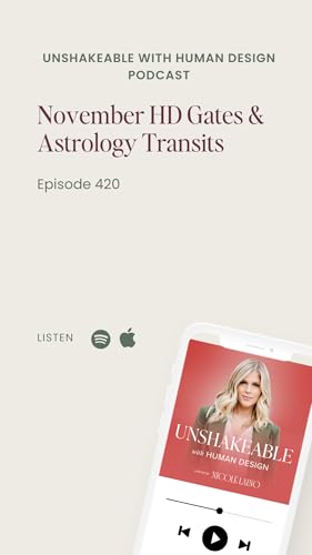 420: November Human Design & Astrology Transits w/ Christina Luna Podcast Por  arte de portada