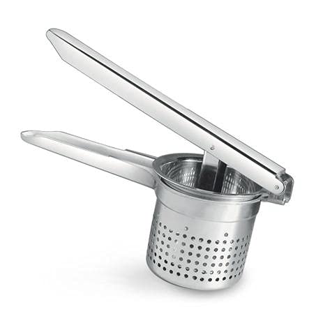 Espremedor Amassador De Batatas Em Aço Inox Cor:Prata
