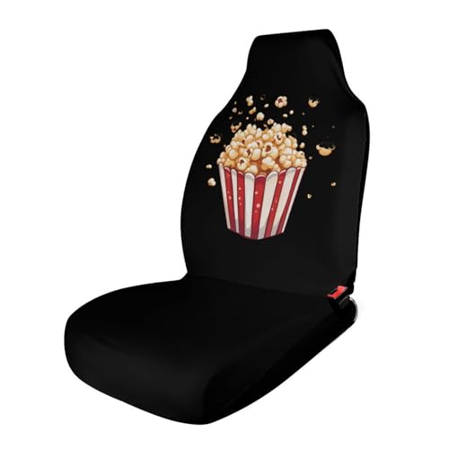 Cool Popcorn Car Seat Covers Universal Car Front Seats Protector Auto Interior Accessories 1PCS