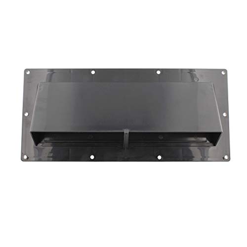 Dumble RV Range Vent Cover Exterior Vent with Locking Damper and Screws, RV Exhaust Vent Cover for RV Stove Vent - Black