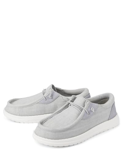 The Children's Place,Boys Casual Slip On Shoes,Grey Canvas,Little Kid,112