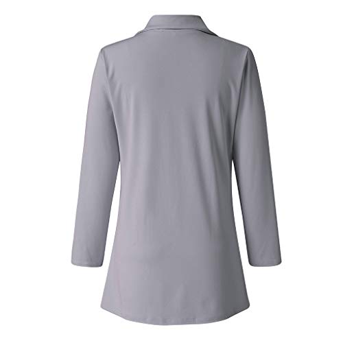 XUETON Womens Casual Blazers Long Sleeve Open Front Work Office Stretchy Suit Jackets Cardigans Coats Plus Size4