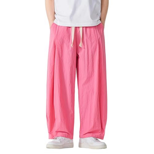 Pantalon d'été léger pour homme en lin et coton respirant