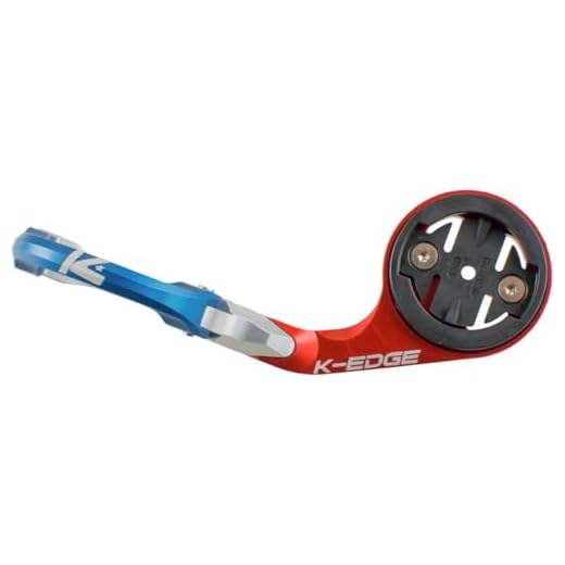 K-Edge Race Aero Mount för Garmin Edge 20, 25, 520, 820, blå/röd, en storlek