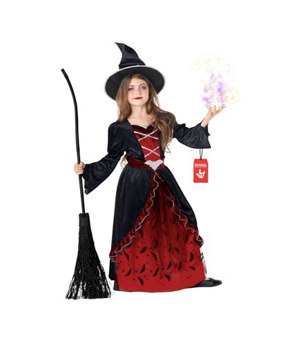 Morph Deguisement Sorciere Fille, Costume Sorcière Fille, Deguisement Enfant Sorciere,...