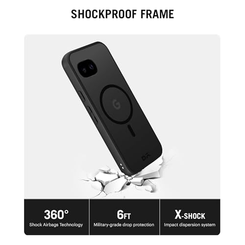 Image of DailyObjects Nimbus 2.0 Magnetic Phone Case Cover Compatible with Google Pixel 9a | Wireless Charging Slim Back Cover | 2 Layer Edge Protection & Shockproof
