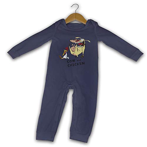 Vaca y Pollo Verano de Manga Larga niñas niños bebé Mameluco de algodón recién Nacido Mono bebé Pijama