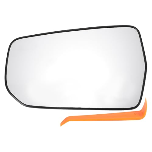 HEROFFIX 1 Juego de Espejo de Repuesto para Chevrolet Malibu 2016-2021 Lado del Conductor Izquierdo con Placa de Soporte No.23372271 Vidrio Real Plástico