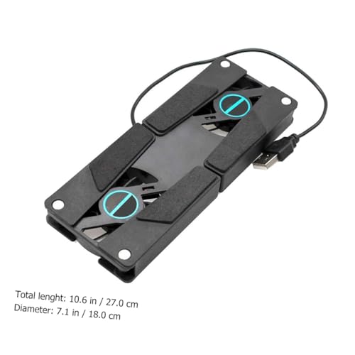 Base para laptop con 2 ventiladores USB plegable y ventilada miniatura 2