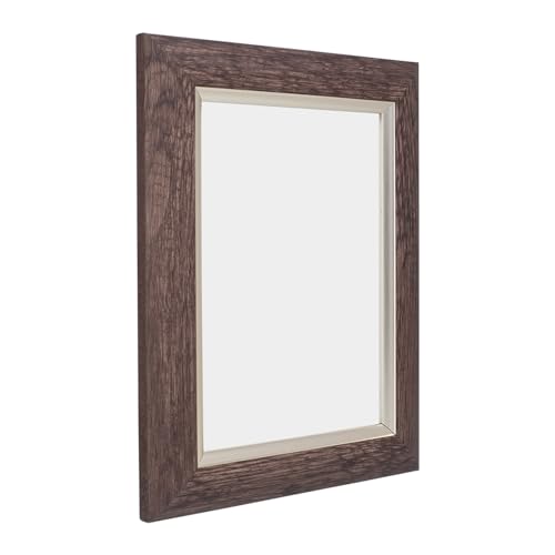 Image of GOLDEN PEACOCK Set of 2 Antique Dusty Grey 5x7 Inch Photo Frames | Elegant Wall & Tabletop Picture Frame for Home Decor and Gifting