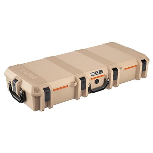 Pelican V700 Vault Takedown Rifle and Shotgun Case with Foam, Tan