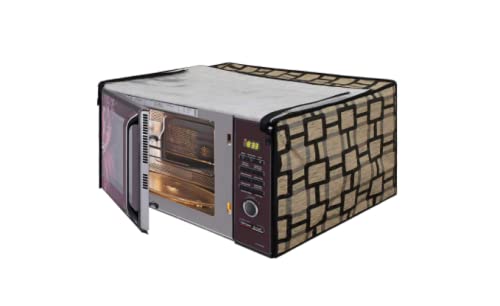 Win World Microwave Oven Cover 25 Litre Brown Square Design with Closure Zipper Win World Microwave Oven Cover 25 Litre Brown Square Design with Closure Zipper
