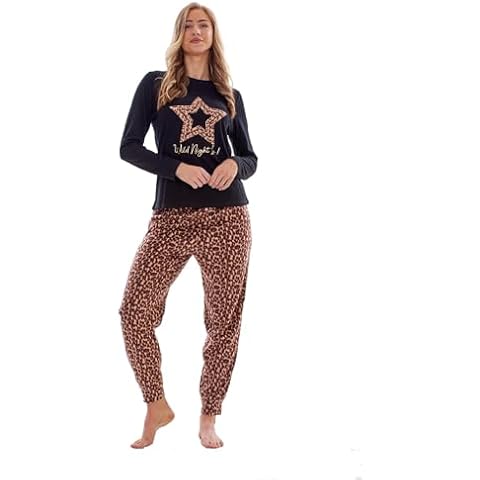 Keanu Ladies Leopard Print Pyjama Set Cover