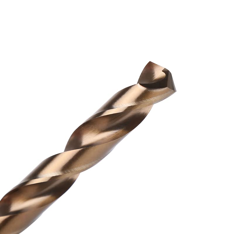 1/5 Uds HSS M35 5% Brocas Helicoidales De Cobalto 1,0-13mm Sierra De Agujero De Vástago Recto for Perforación De Metal Plástico De Madera De Hierro De Aluminio De Acero Inoxidable(10mm,5PCS)