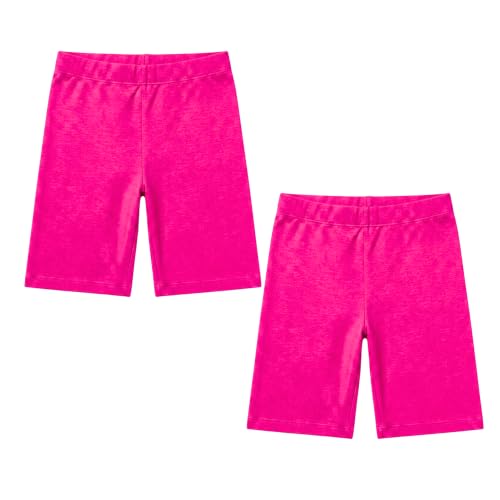 Image of Joe & Joe Shorts for Girls Premium Cotton Lycra Cycling Shorts - Pack of 2 | Inner Shorts for Yoga & Sports & School Uniform.