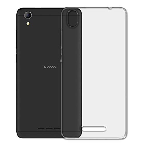 Image of COVERBLACK Rubber Back Cover for Vivo Lava Z 60 (1 GB RAM) - Transparent