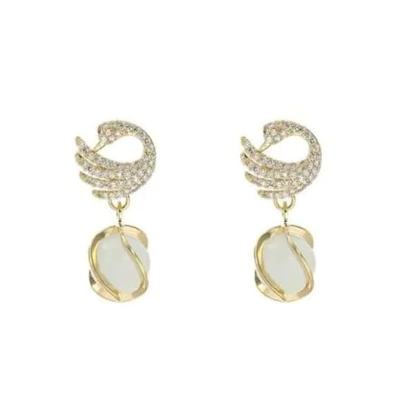 EziKart Stylish American Dimond and pearl Korian Multi Designer Earring for Woman and Girls.