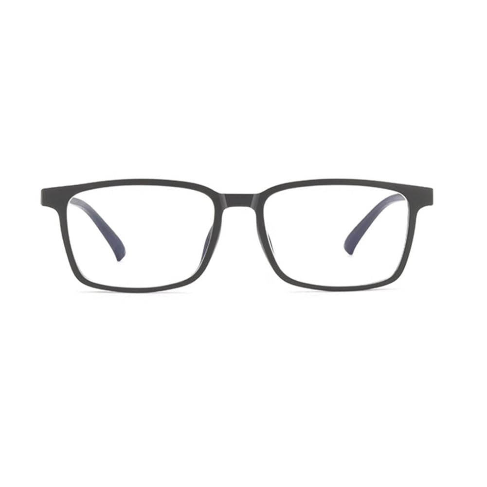 JIETIAN Herren TR HD Asphärische Harzlinsen Anti-Blaulicht Lesebrille, Business Anti-Ermüdungsleser für Büro/Handy,Schwarz,+1.75