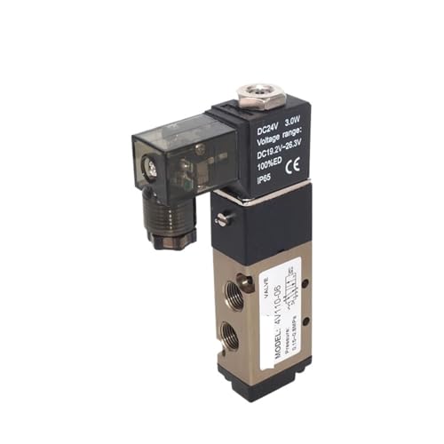Électrovanne pneumatique 4V110-06 DC24V avec raccords 4mm pour système de commande de gaz - 4