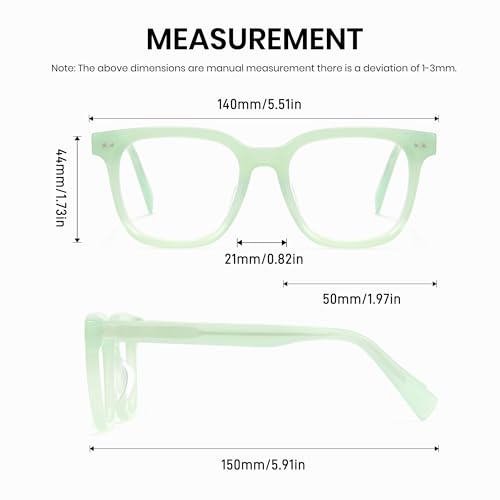 Image of Cyxus Women Acetate Frame Blue Light Blocking Glasses Men Computer Eyewear for Eye Strain Relief & Anti-Migraine