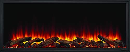 Simplifire Scion 43" Clean Face Linear Electric Fireplace - Black, Sf-Sc43-Bk #TOP1