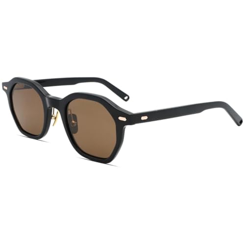 Lunettes de soleil rétro en acétate avec protection UV400 pour homme et femme