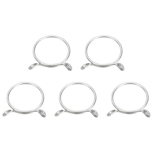 Clips de manguera de 46mm uxcell en acero inoxidable 304 para tubería de agua en pack de 5 unidades 2