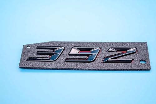 Image of Pair Set 392 Passenger & Driver Side Rear Badge Emblem Body Nameplate Raised Sticker Decal (Red Black)