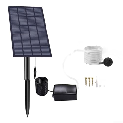 Bomba aireadora solar de 2 5 W 6 V para acuarios, solución sostenible para la oxigenación de estanques de peces