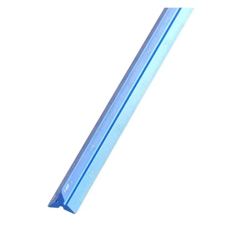 Regla de escala triangular arquitectónica de aluminio de 30cm negro multicolor 5