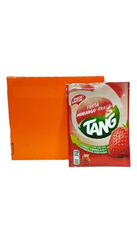 TANG FRESA - REFRESCO EN POLVO SABOR FRESA - TANG - CAJA DE 15 SOBRES DE 30 GRAMOS CADA SOBRE