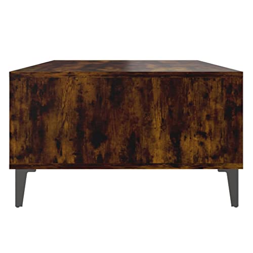 Mesa de centro de roble ahumado de facil limpieza para el hogar 8
