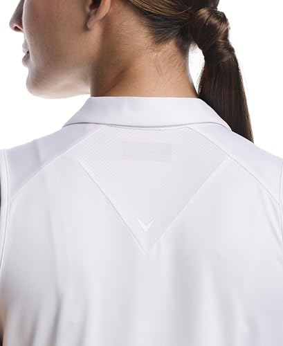 Callaway Women's Sleeveless Top with Mesh Inserts, Brilliant White, XX-Large - image 5