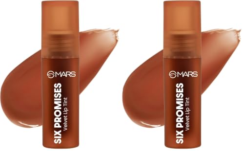 Image of MARS Love Track Velvet Lip Tint (2.8ml) (SIX PROMISES) | Velvet Matte Finish | Non-Sticky & Lightweight | Highly Pigmented | Comfortable Wear (Pack of 2)