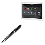 BoxWave Stylus Pen Compatible with Control4 T4 in-Wall PoE (8 in) - EverTouch Meritus Capacitive Styra, Capacitive Stylus with Rollerball Pen - Jet Black
