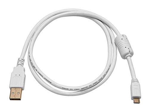 Monoprice USB 2.0 Cable - 3 Feet - White | USB Type-A Male to USB Micro-B Male 5-Pin, 28/24AWG, Gold Plated- Pack of 1
