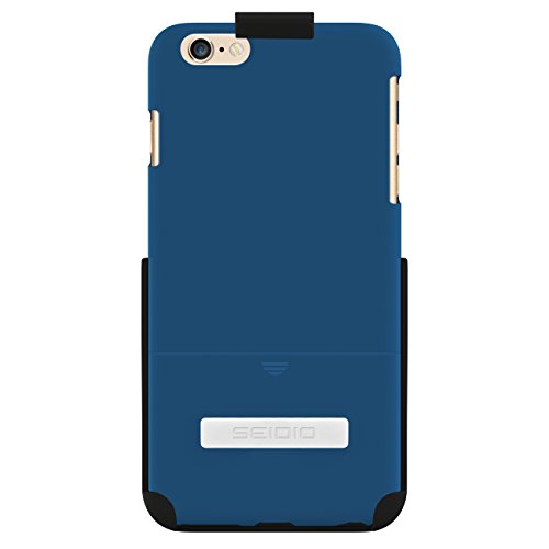 Seidio Surface with Metal Kickstand and Holster Combo for iPhone 6 Plus - Retail Packaging - Royal Blue