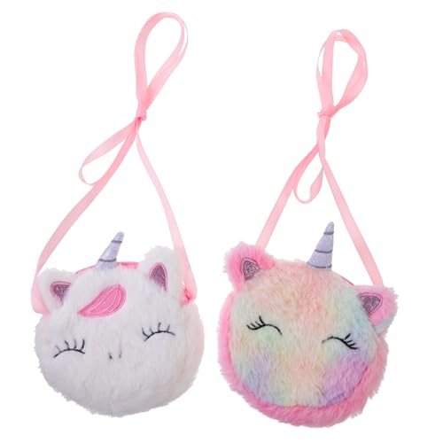 2pcs Cute Women Coin Bag Crossbody Purse Zipper Fashion Storage Pouch for Coins Lipstick Pouch