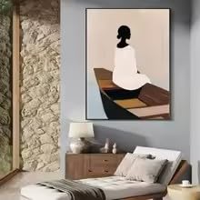 Art mural contemplatif et apaisant grand format 60x80cm pour salon