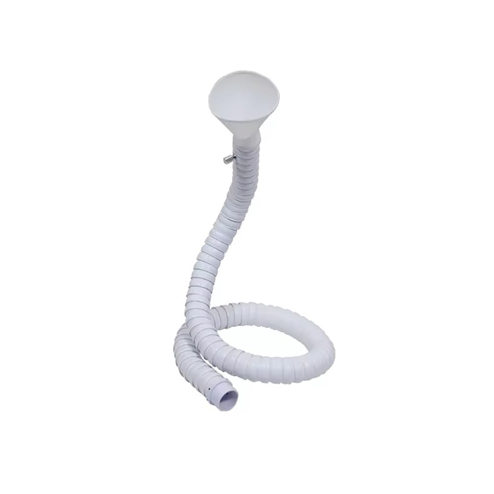 Tubo Di Scarico Fumi Di Saldatura Flessibile POM Da 50mm/75mm, Braccio Estrattore Di Fumo Multidirezionale Con Cappuccio Rotondo Bianco For Ventilazione Di Saldatura Industriale(DIA. 50mm,160cm)