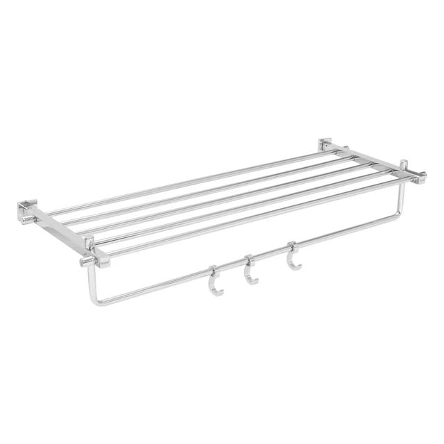 Image of Ruhe Stellar Towel Rack Premium Stainless Steel | Towel Cloth Rack /Holder /Stand /Shelf Accessories for Bathroom and Kitchen | 24 Inches