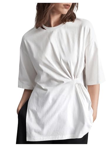 トップス Basic Side Slit Punch The Dough TShirt Cool Touch】Basic Side Slit Punch The Dough TShirt – maré