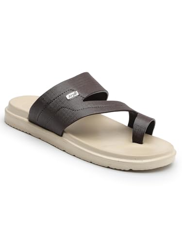 Image of ATHREE Slippers for Man Soft Lightweight | Chappal for Men Daily use Casual Slipper | Stylish Sleeper for Mens EVA Flip Flops Home use Gents Footwear for Man Pack of 1