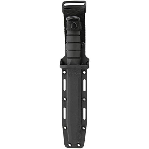 Ka-Bar 1216 Full-Size Black Glass-Filled Nylon Sheath fits 7' Blades