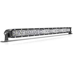 22 Inch Slim LED Light Bar, AKD Part 180W Ultra Slim Dual Row Offroad Driving Light Spot Flood Combo Bumper Grille Light Bar for Trucks Pickup UTV ATV RZR Ram Chevy GMC Tesla