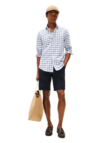 Image of Tommy Hilfiger Men's Long Sleeve Oxford Shirts in Regular Fit, Men's Button Down Shirts, Also Available in Big and Tall