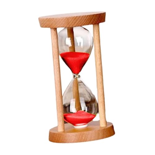 FLCPJGV Reloj de Arena de 1 Minuto para decoración de Espacios, Rojo, Individual