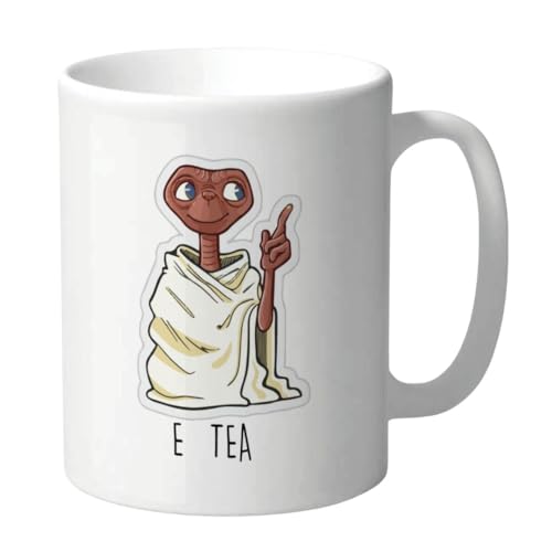 Wanky Candles Funny E Tea Alien Mug Cute Sci Fi Tea Lovers Coffee Cup 11oz Ceramic - CMUG100